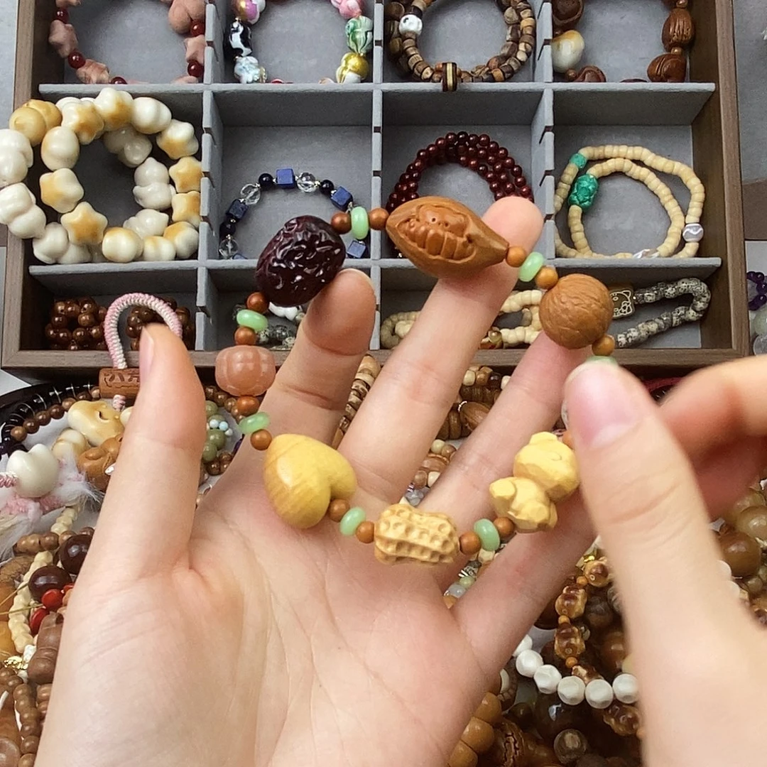 白玉菩提吊坠多宝单圈