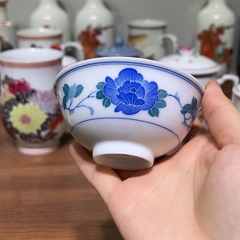 摆件景德镇小茶园口径9厘米