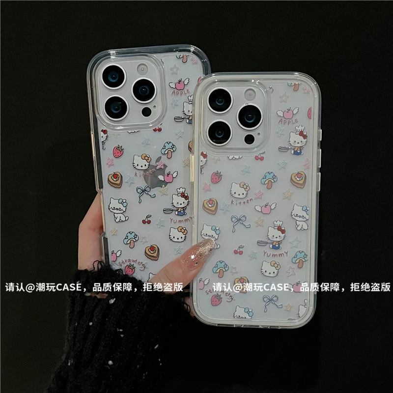 三合一炫彩适用苹果iPhone17/华为荣耀/OPPO/VIVO/小米手机壳爆款