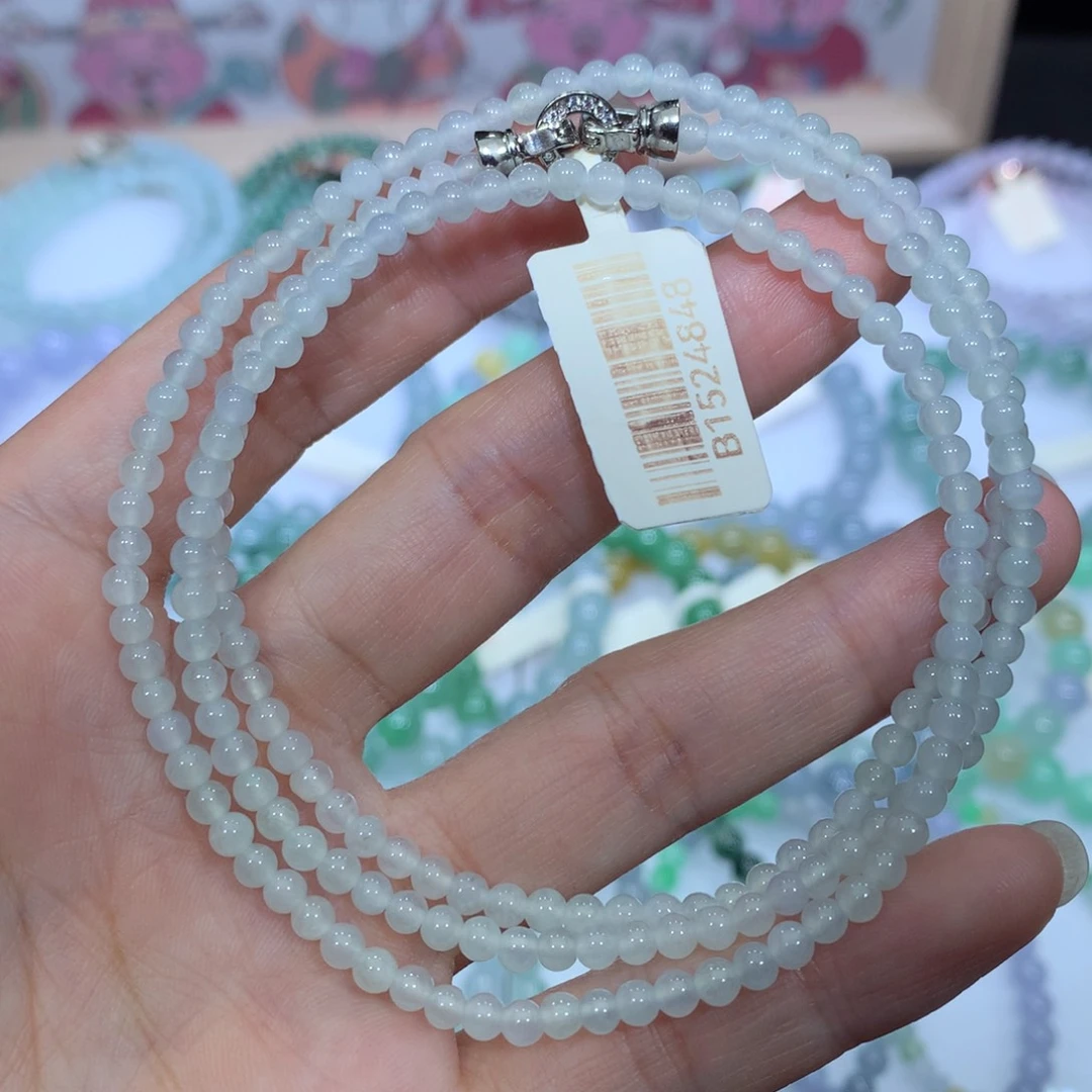 翡翠未镶嵌手链天然