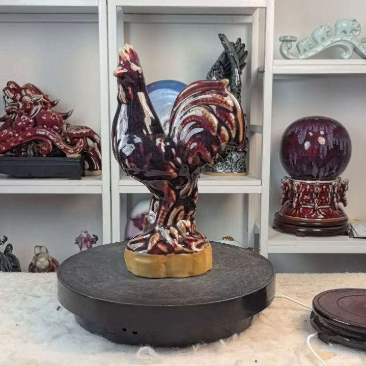 摆件日*钧瓷摆件神後鎮鈞瓷