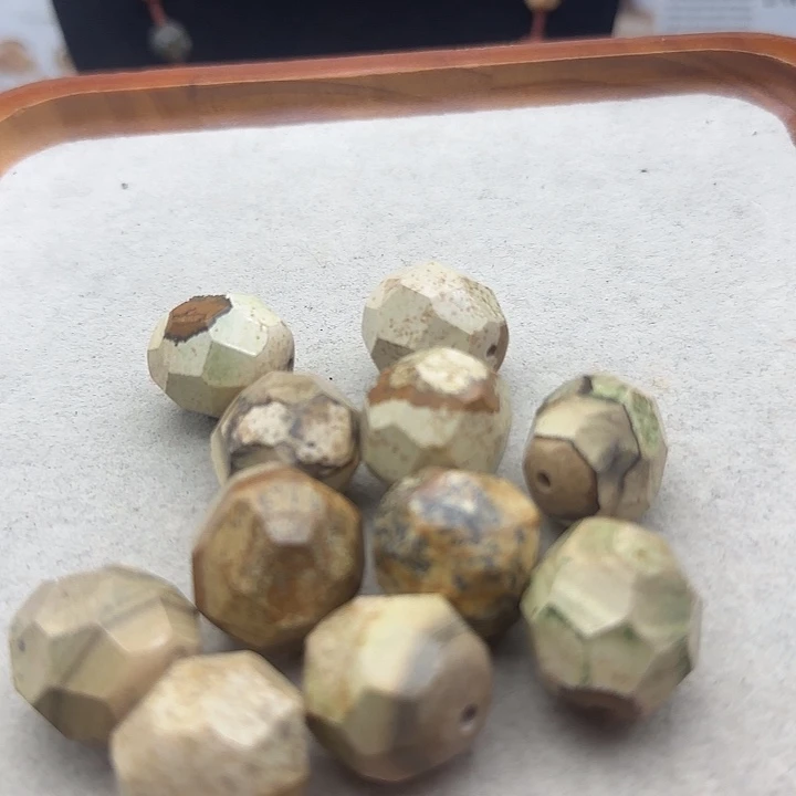 合金查罗石珠宝半成品图画石珠珠两个