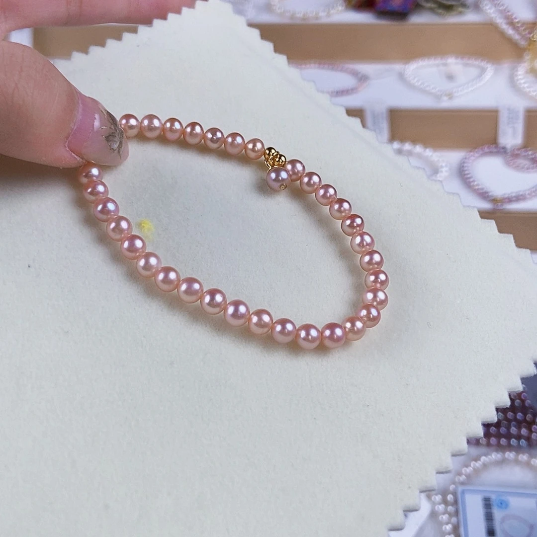 淡水珍珠手绳银S925镶嵌