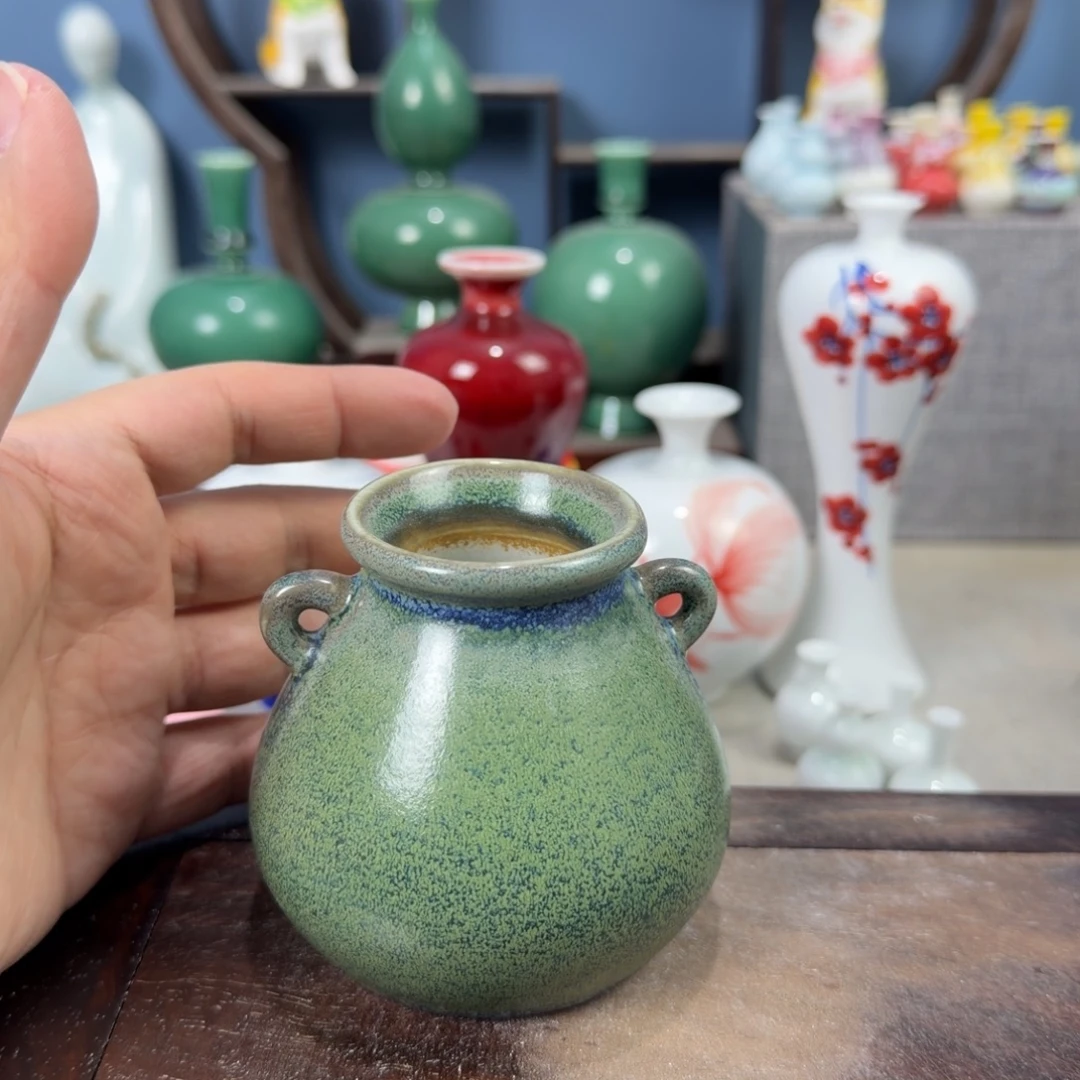 陶瓷手工小花器摆件