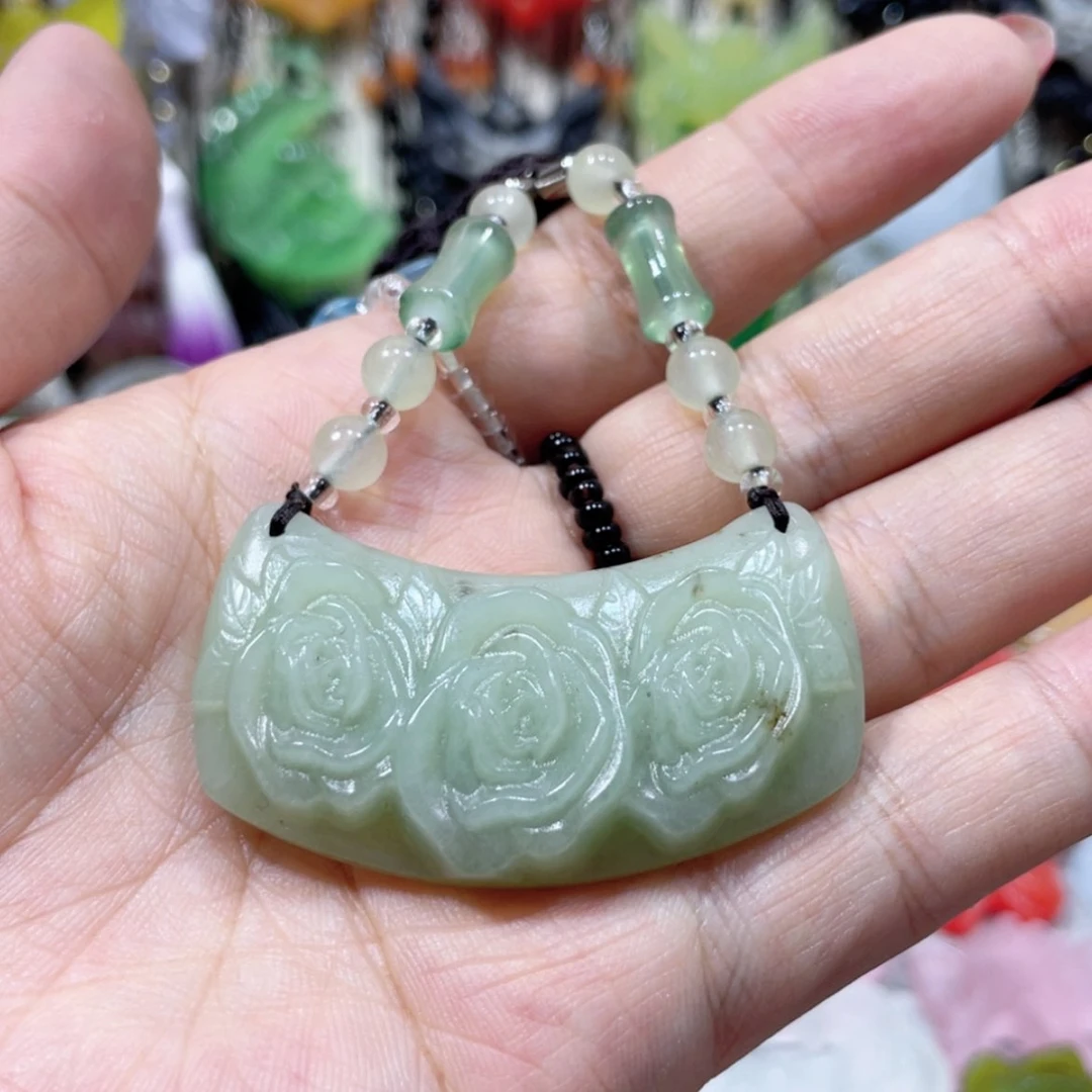 【闪购商品】未镶嵌岫玉颈饰28吊坠