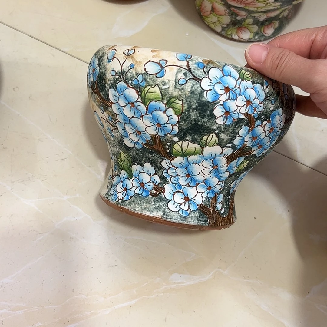 景德镇炫彩手绘口14高13