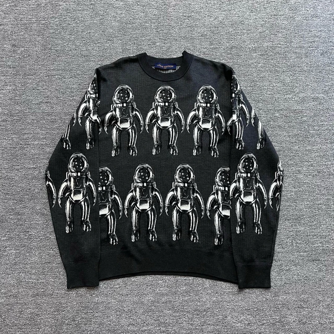 99新 LouisVuitton/路易威登 LOUISVUITTON宇航员圆领毛衣