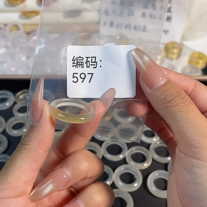 玛瑙/玉髓未镶嵌戒指597港18