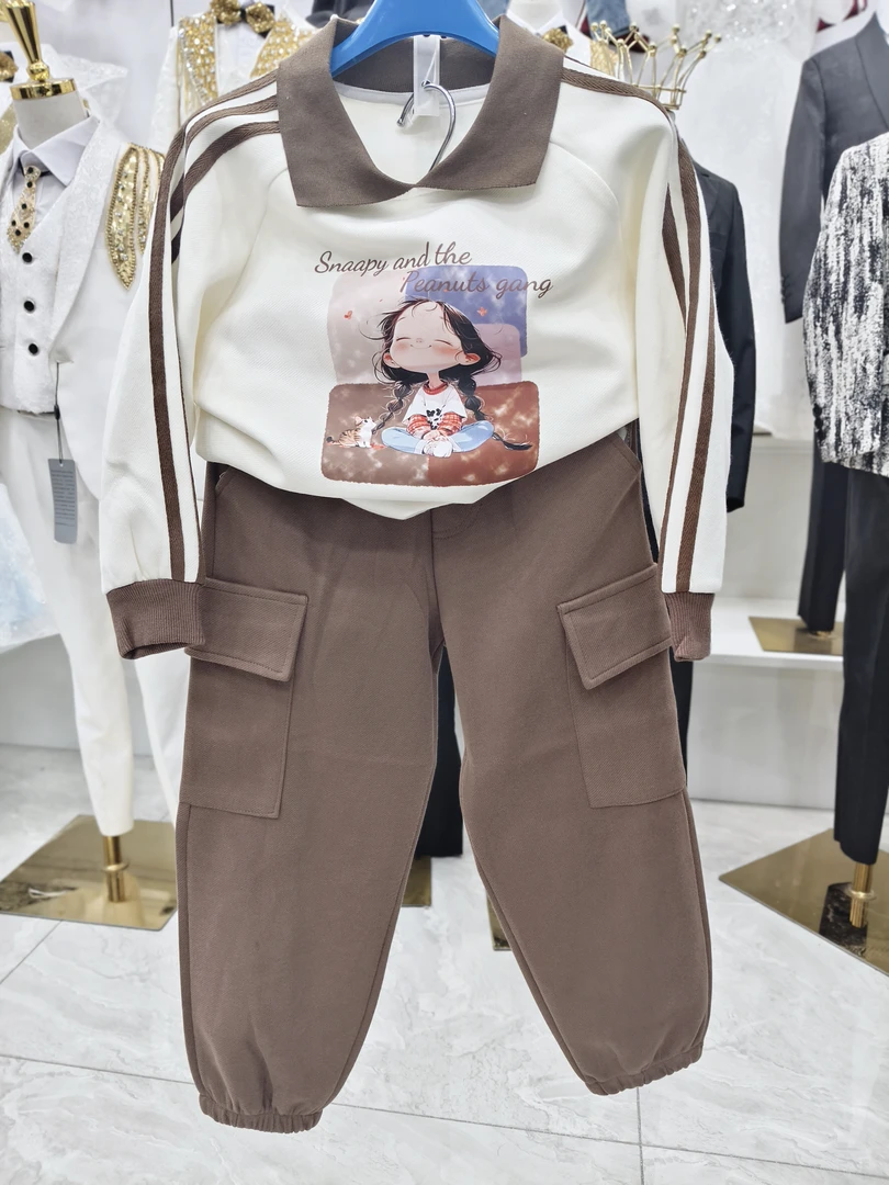 新款儿童两件套休闲时尚款