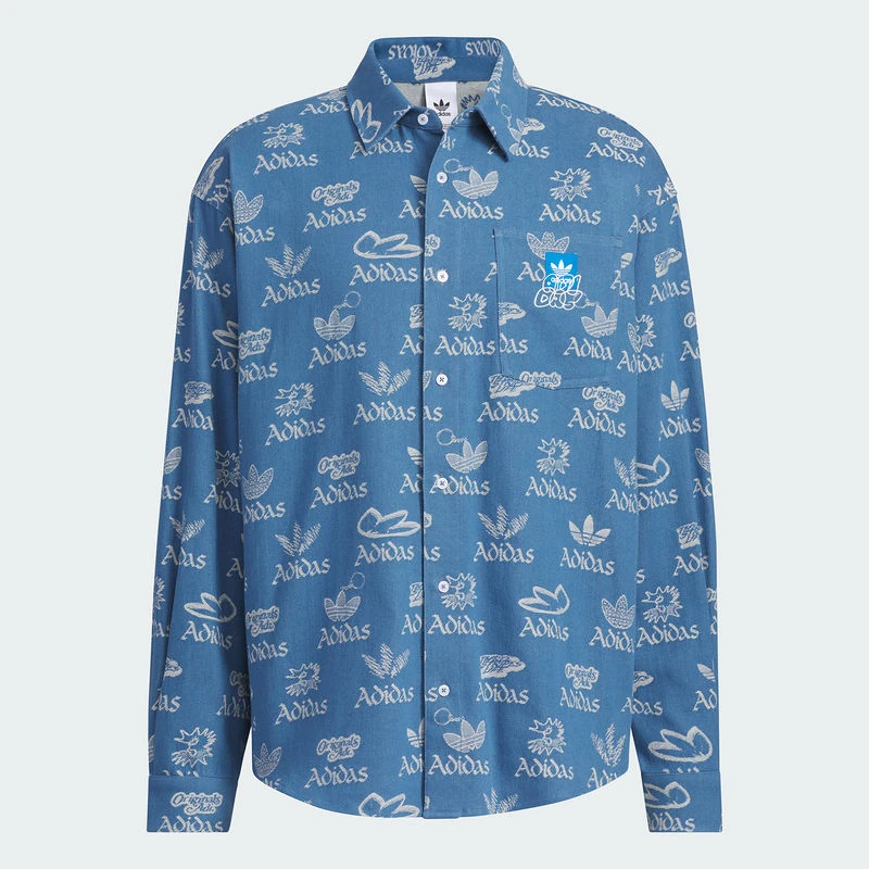 阿迪达斯 （adidas）男子滑板休闲时尚衬衫JN1662