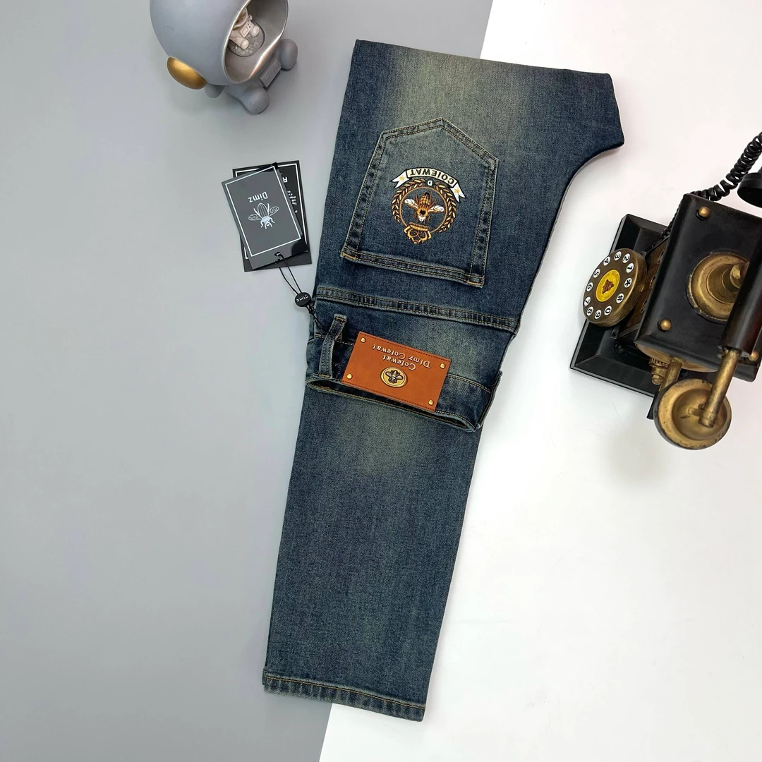 【夏季断码清货】20325-21轻奢重工水洗欧货弹力百搭牛仔裤男