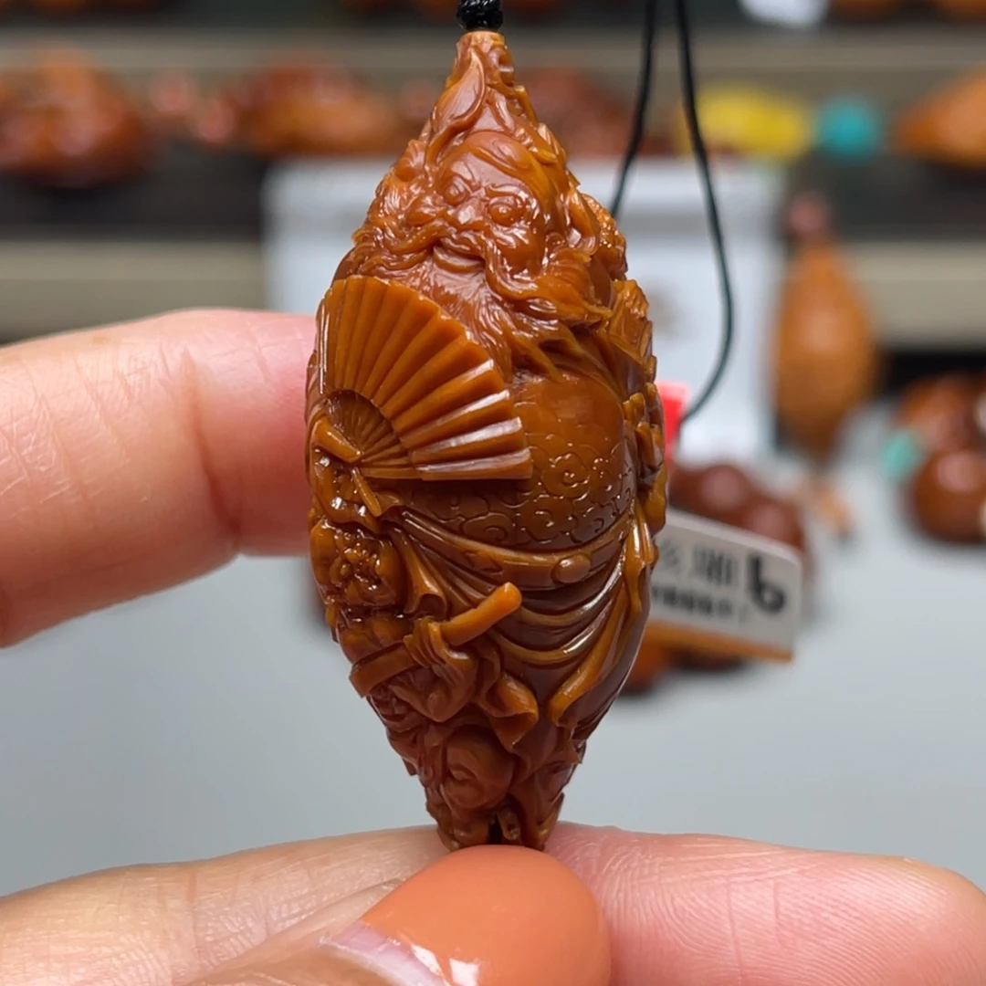 吊坠橄榄核钟馗嫁妹