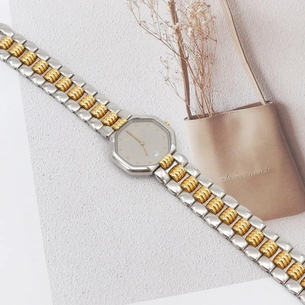 95新 Chanel/香奈儿 GGS迪奥八角表盘银色手表 17198720