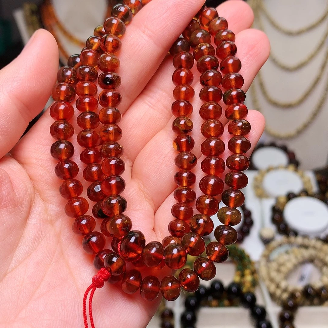 琥珀未镶嵌裸石7/血珀108-53