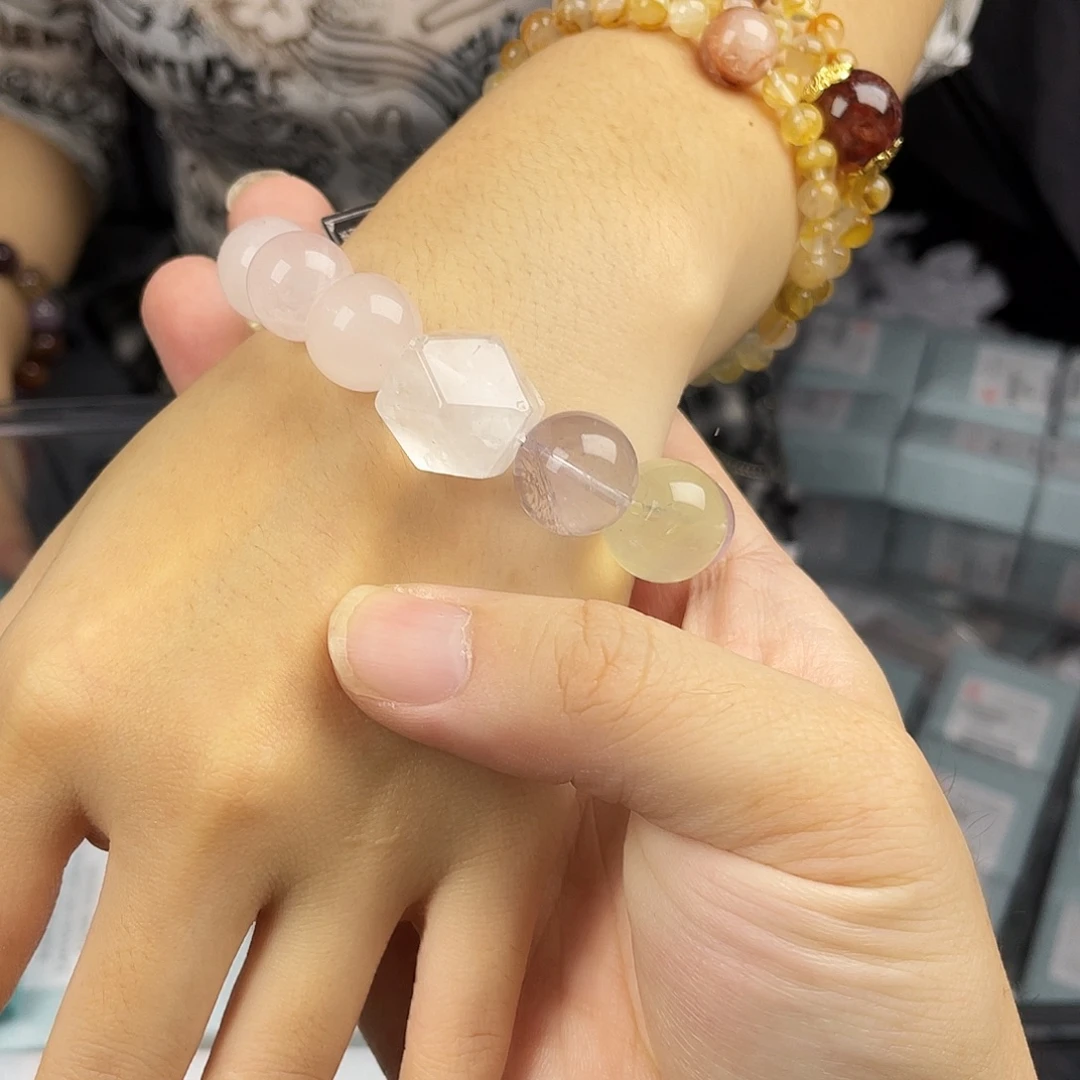 手串银S925镀金镶嵌水晶