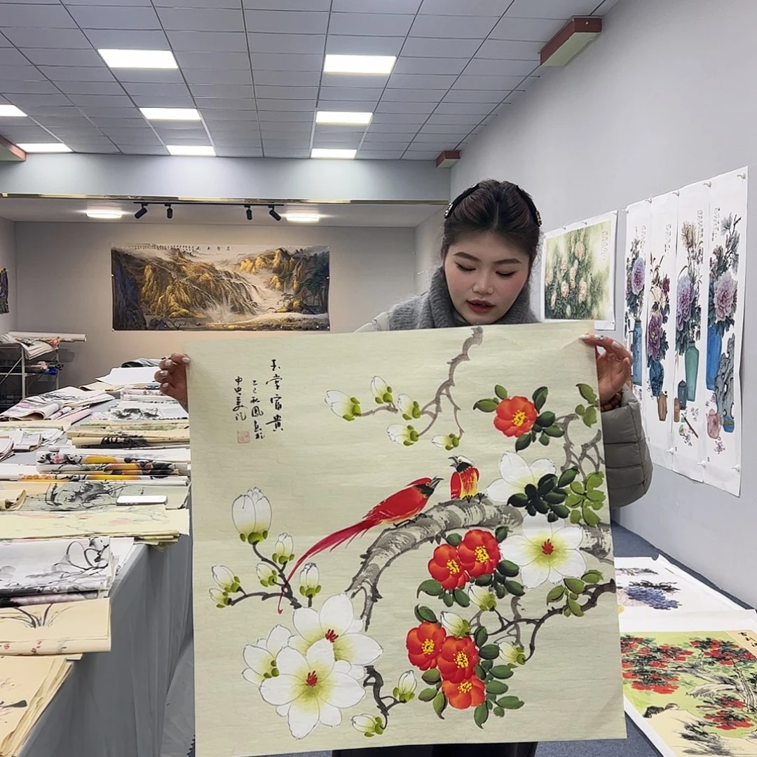 国画国画作品宣纸纯手绘