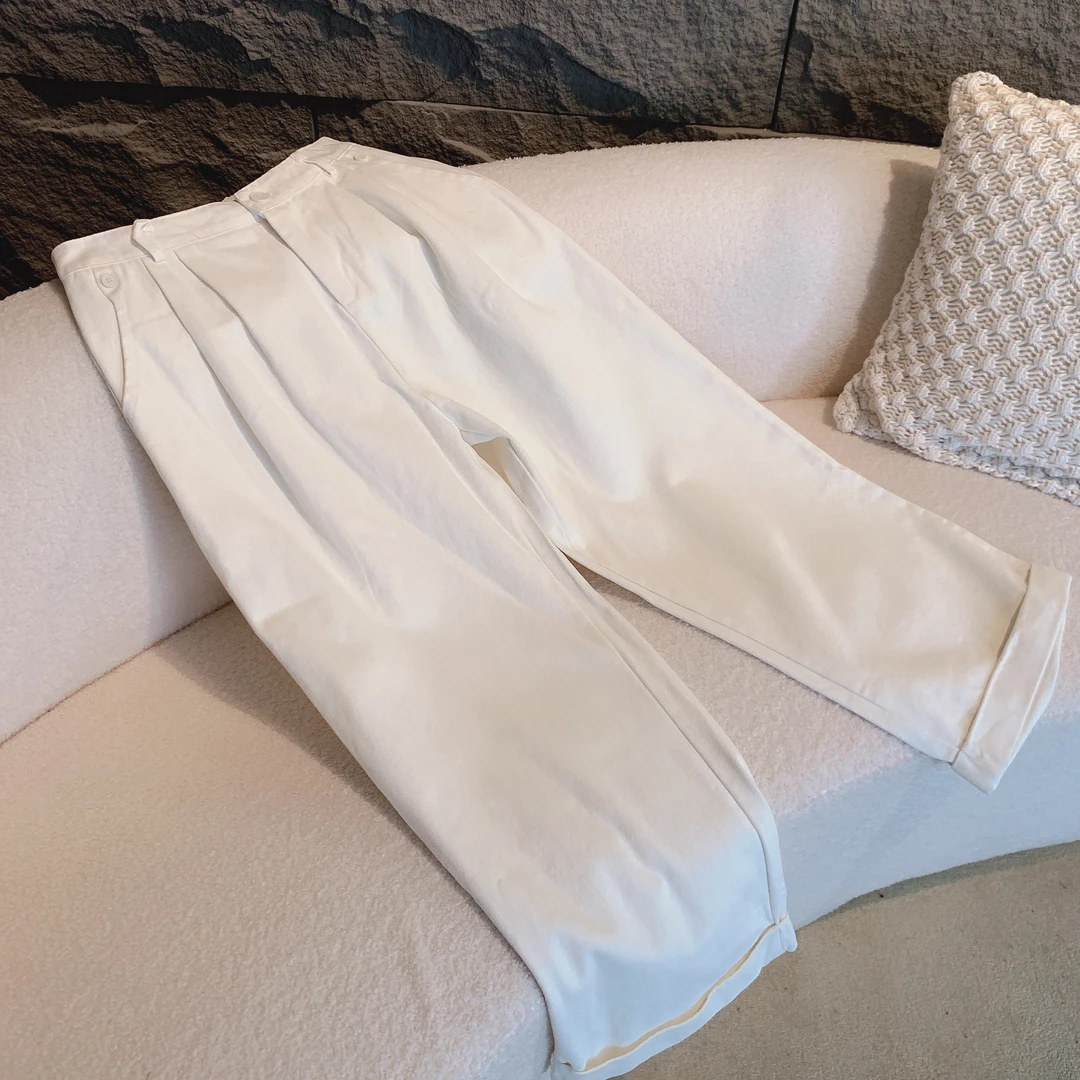 吉米赛欧【白色直筒裤】 5B2433008 适时尚休闲纯色