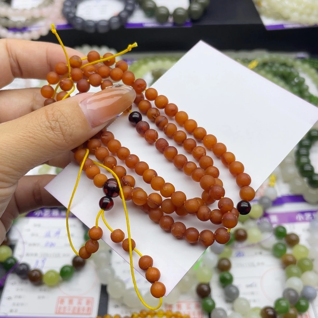 蜜蜡未镶嵌手串手串