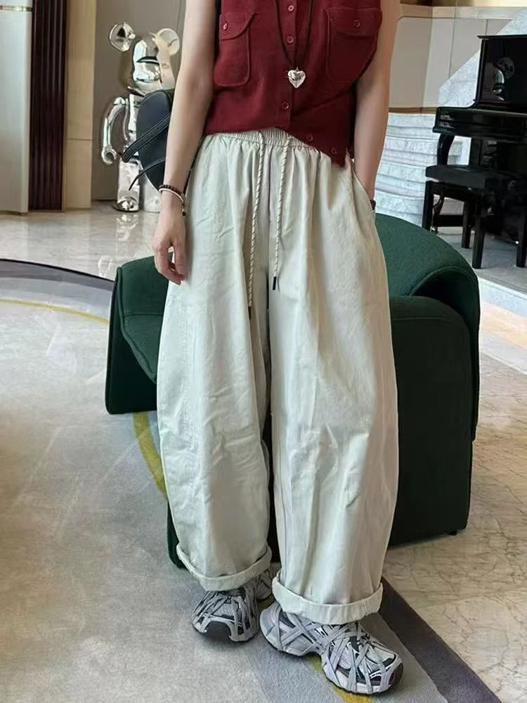 羊羊家精品女装时尚休闲百搭秋款弯刀气球裤
