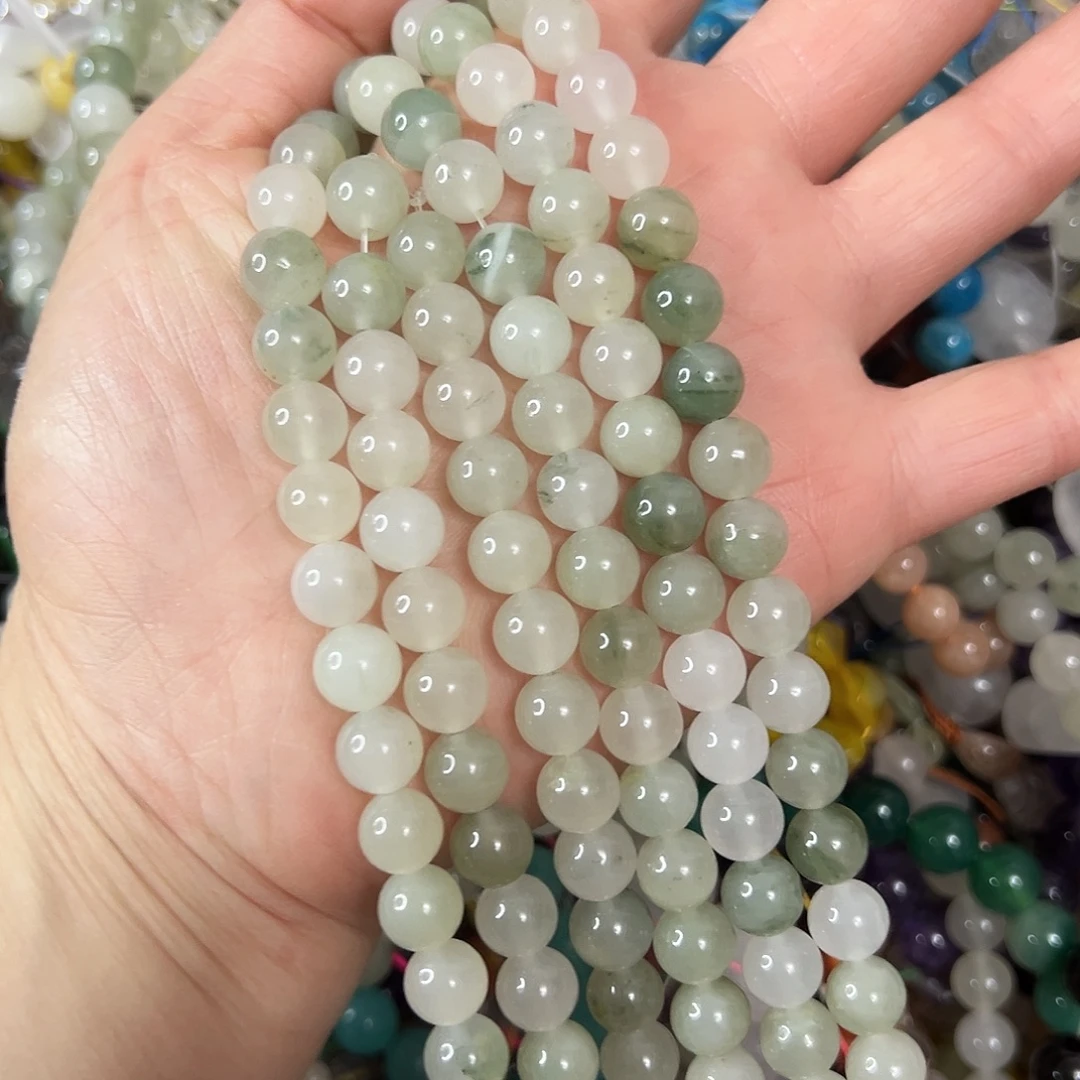 玛瑙/玉髓未镶嵌珠宝半成品，卡8天山翠2条