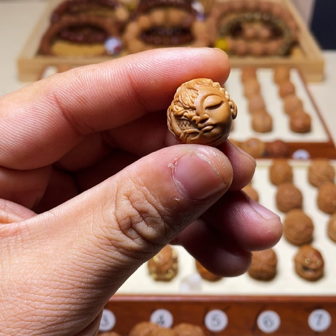 猴头核桃吊坠17左右猴头核桃佛魔一念