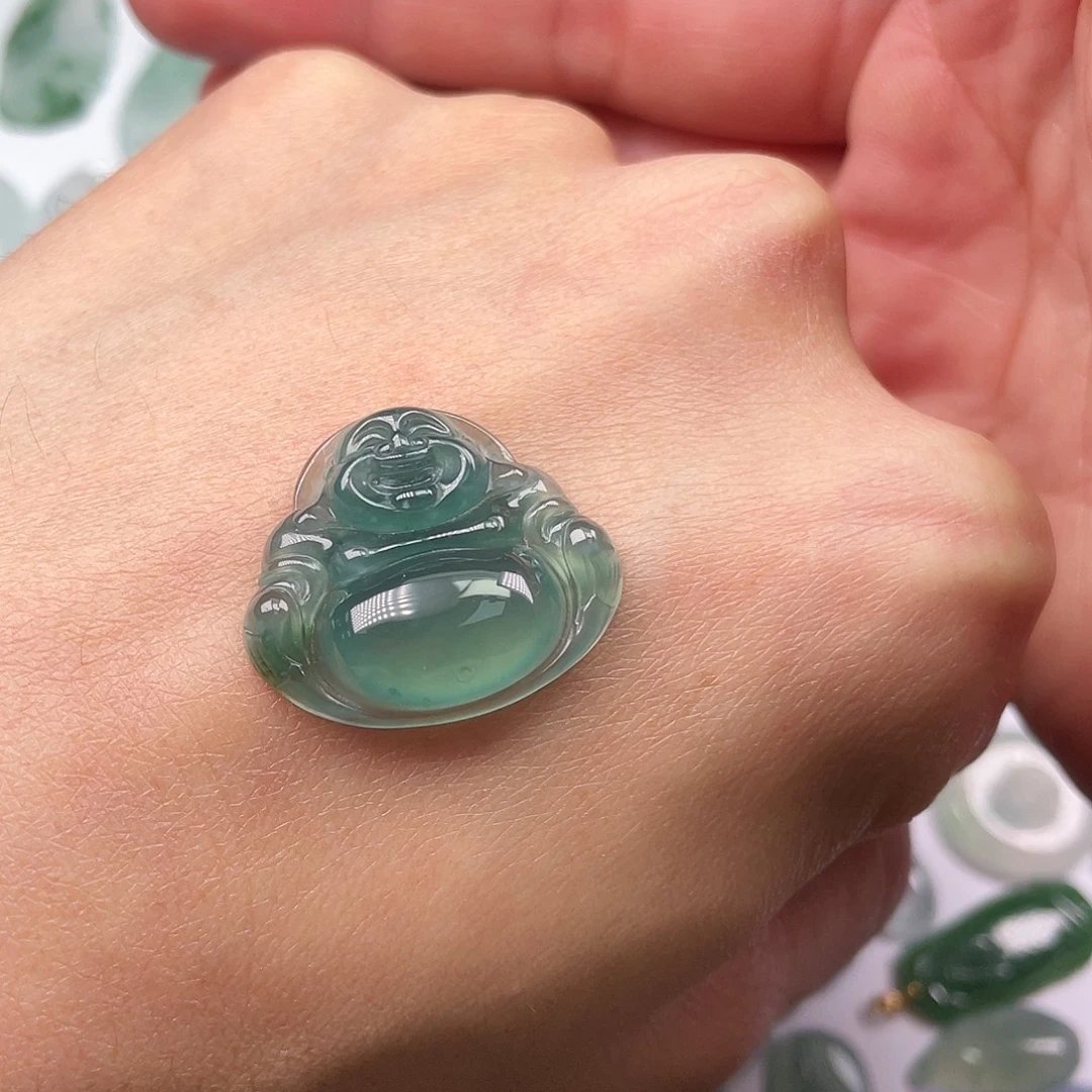 静***花翡翠未镶嵌颈饰翡翠