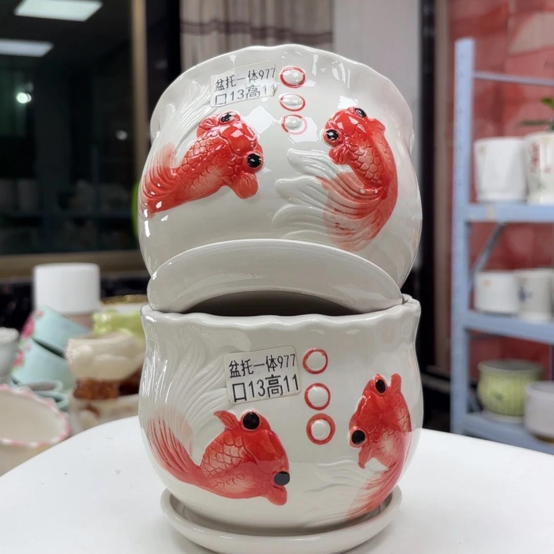 @夏西陶瓷花盆@@5977