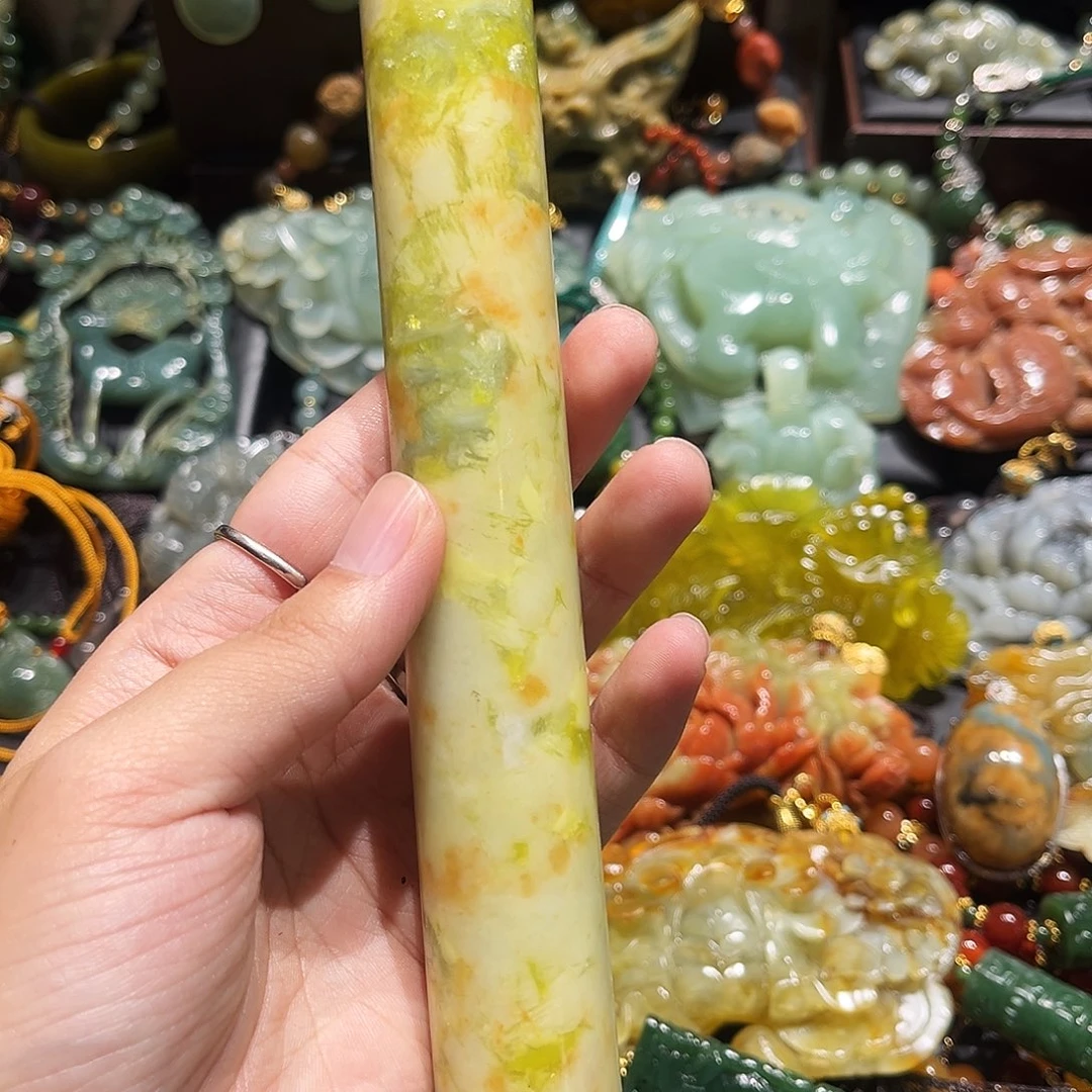 未镶嵌岫玉毛衣链
