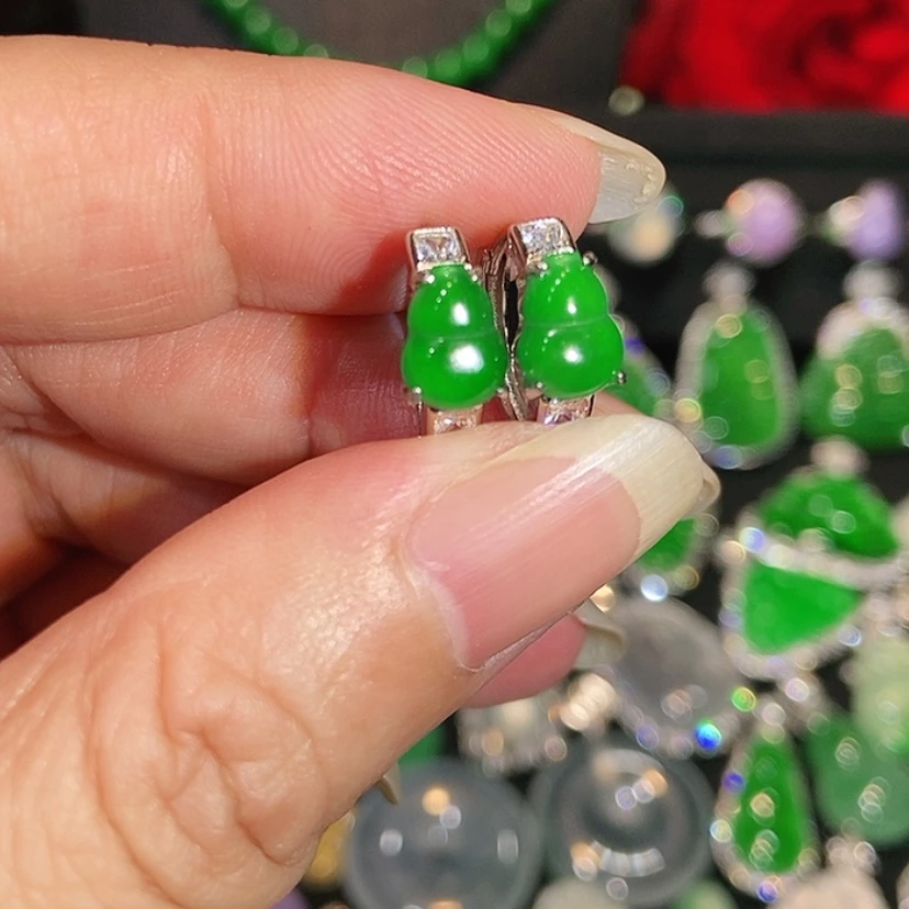 【闪购商品】未镶嵌翡翠耳饰天然翡翠