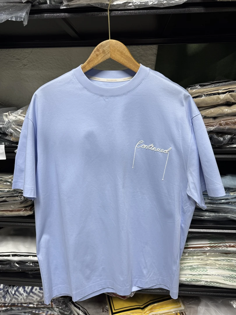 【TR大王】蓝色男士短袖T恤