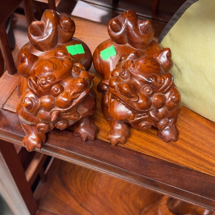 大果紫檀（缅甸花梨）花梨木15公分一对