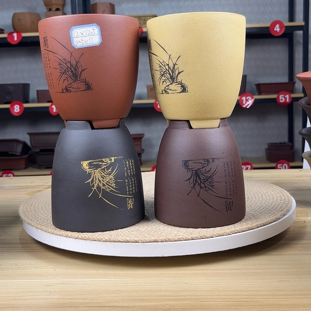 紫砂花盆紫砂花盆