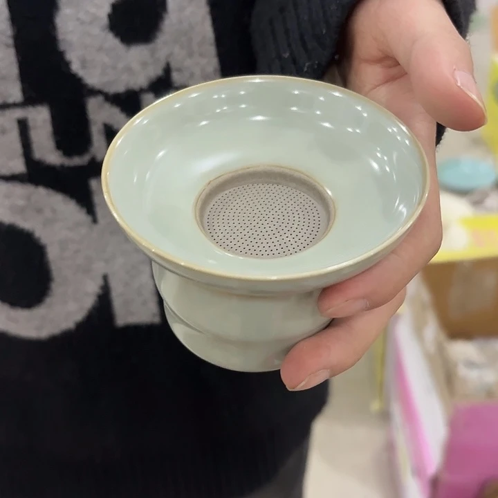 龙泉云间青瓷小米茶器