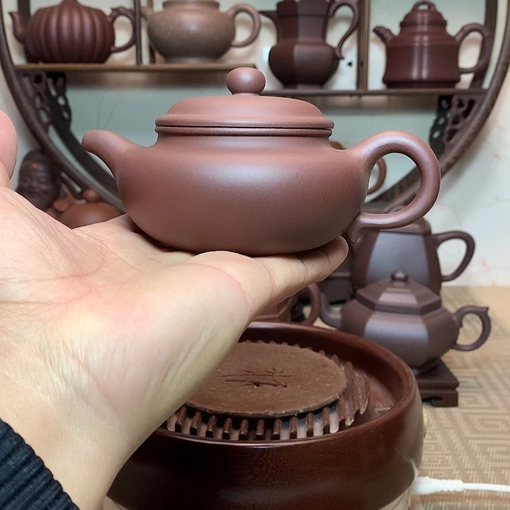 哈***6茶壶紫砂原矿紫砂壶