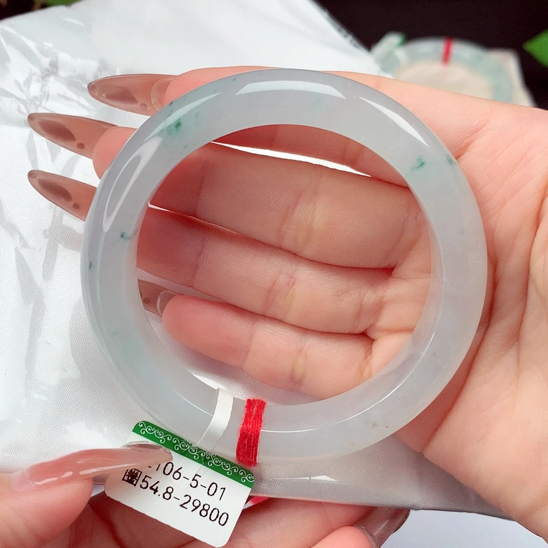 翡翠未镶嵌手镯54.8