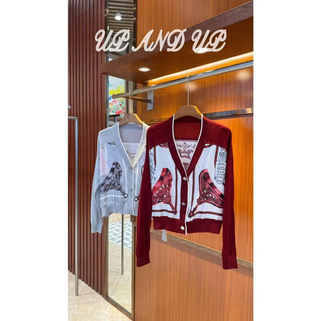 ‘挚爱之选’轻奢V领精纺面料舒适休闲显瘦百搭单排扣长袖开衫上衣