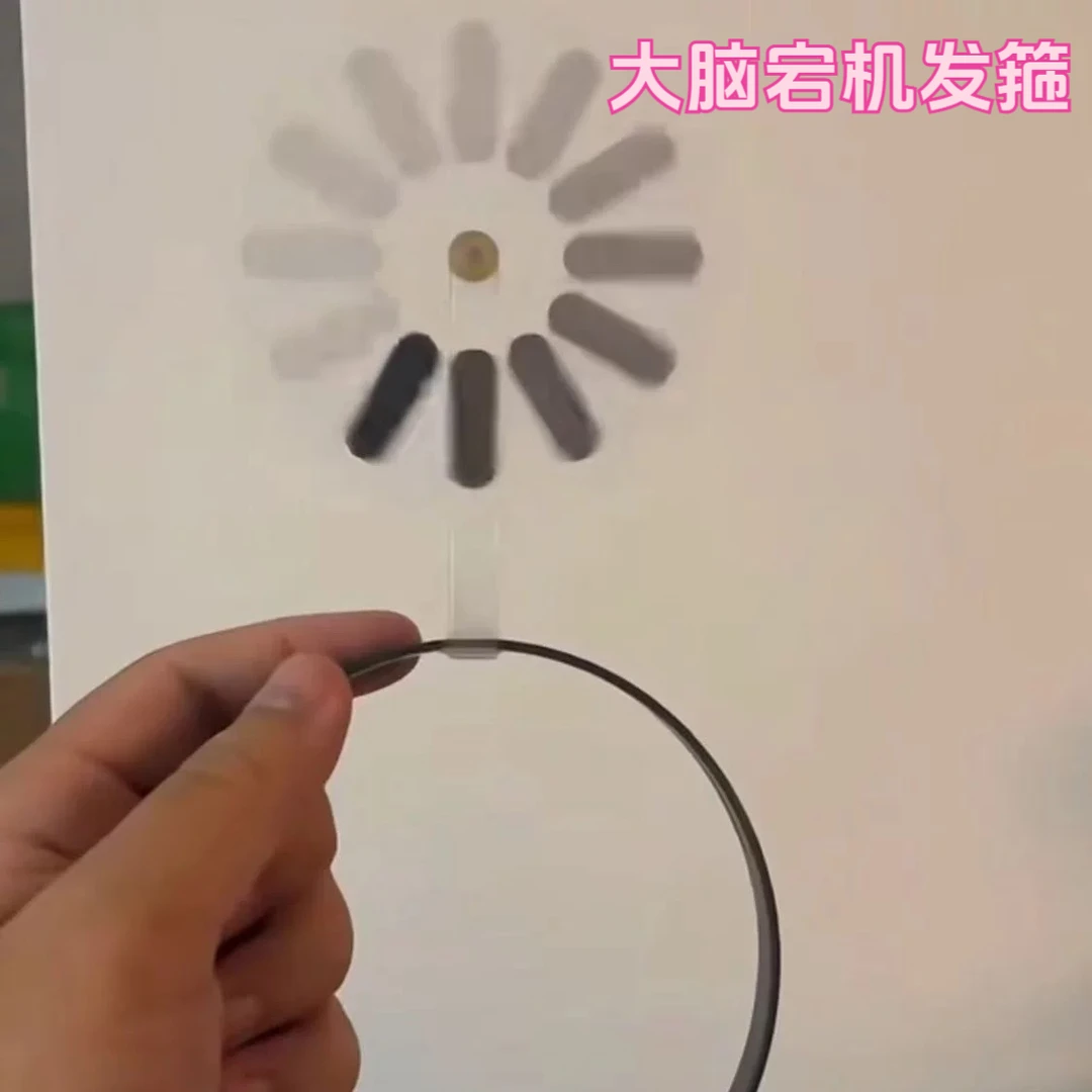 大脑宕机发夹加载发箍头饰加载中发卡风车发夹搞怪发箍送朋友