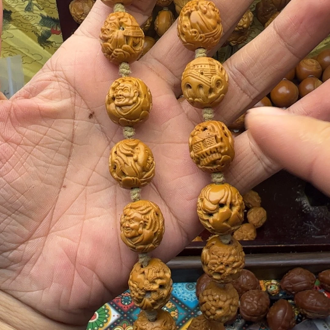 手串/手链橄榄核1.55手持风景十八罗汉