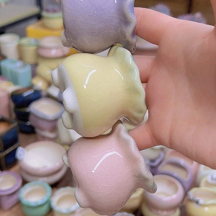 红陶陶瓷花盆当场满12包邮