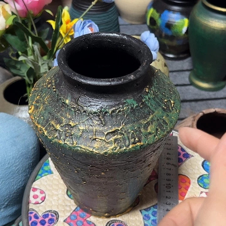 粗陶盆默认打孔高21口9