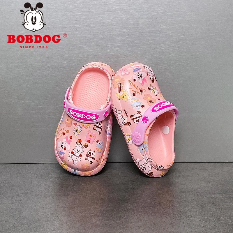 巴布豆新款2025夏季儿童拖鞋居家外穿透气防臭防滑男童女童凉拖鞋