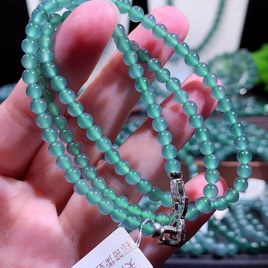 翡翠未镶嵌手链天然a货翡翠4.8