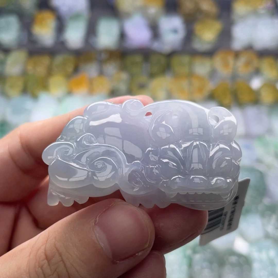 翡翠未镶嵌颈饰貔貅14