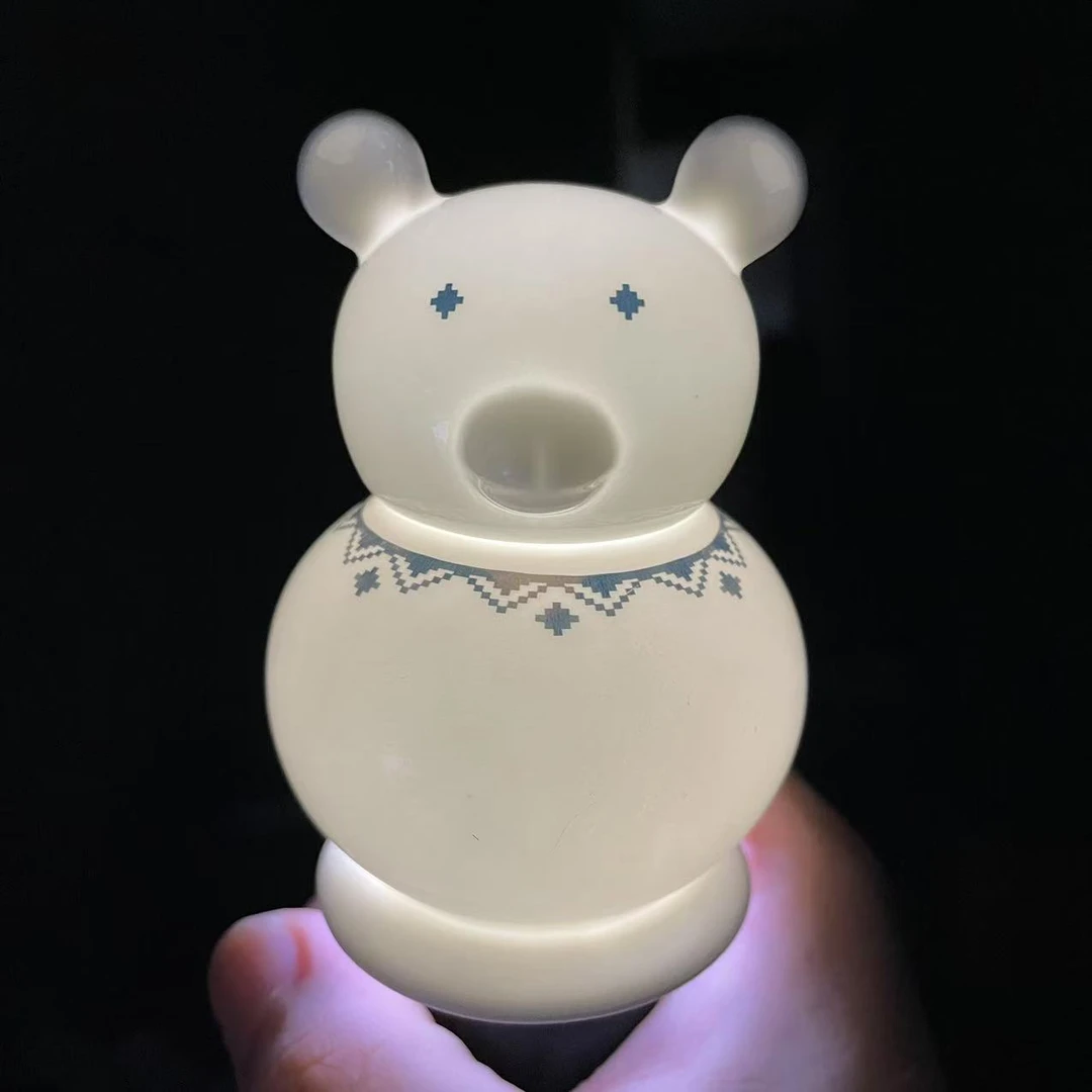 A676⑧】小熊牙签筒1只唐山骨瓷家用餐具