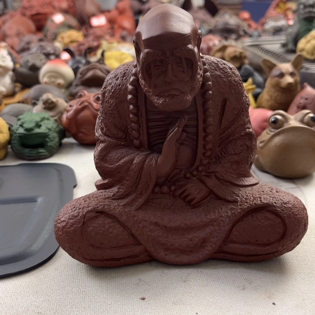 紫砂茶宠小***r紫砂达摩