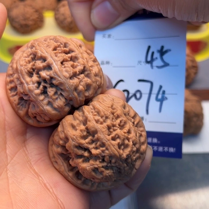 文玩核桃把件无*大粗筋微修C2074