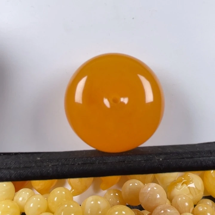 裸石蜜蜡未镶嵌蜜蜡有瑕平安扣