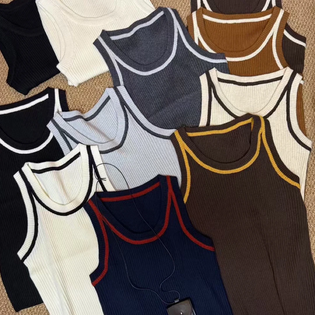 女式针织背心秋季新款内搭修身显瘦外穿无袖打底衫