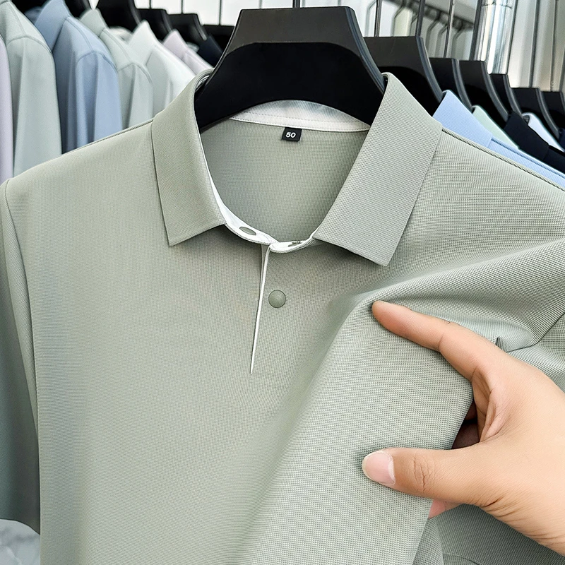 BOY NORMAN高档透气短袖polo衫男士夏季翻领休闲T恤凉感轻盈冰丝