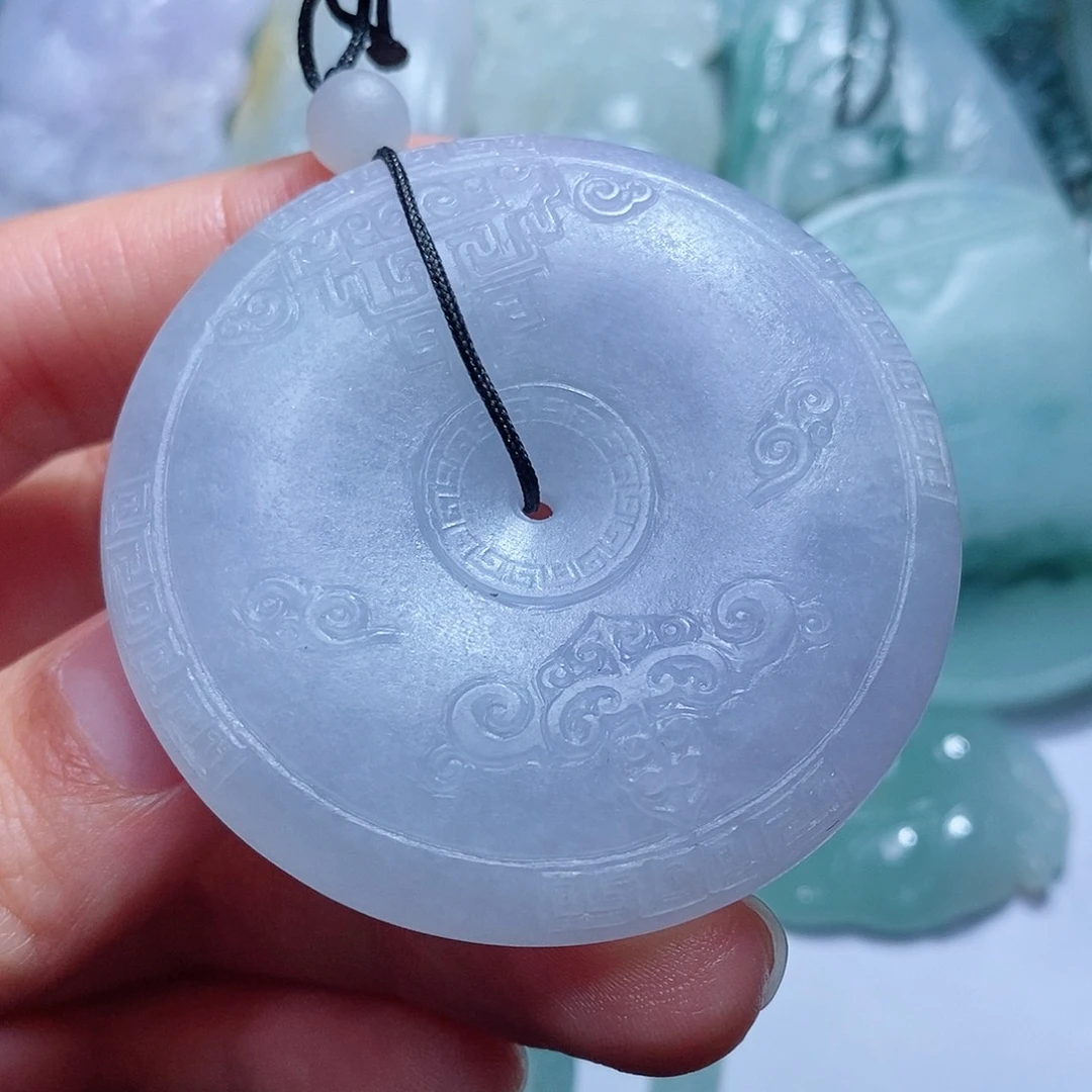 定制翡翠未镶嵌毛货付款后确认抛光